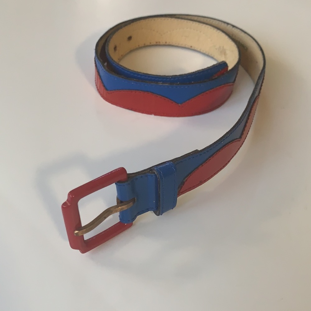 SAINT LAURENT rive gauche Leather Belt